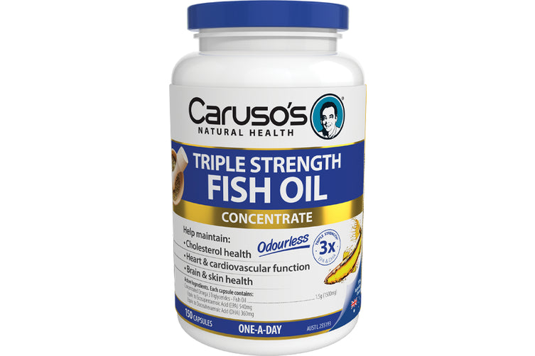 Caruso's Natural Health Triple Strength Fish Oil 150 Capsules