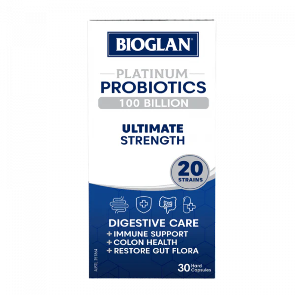 Viên nang Probiotic Platinum Bioglan Ultimate Strength 100 tỷ 30 viên