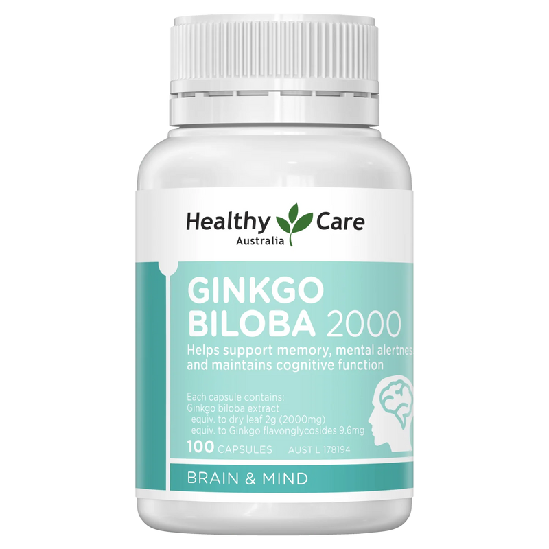 ên nang Ginkgo Biloba 2000mg Healthy Care 100 viên