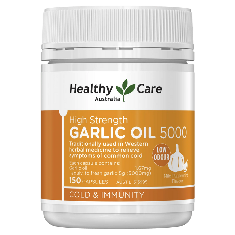 Dầu tỏi Healthy Care High Strength Garlic Oil 5000 150 viên