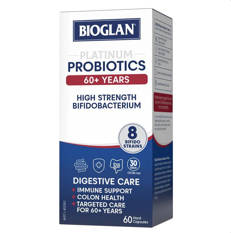 Bioglan Platinum Probiotics High Strength 60+ Years 60 Capsules