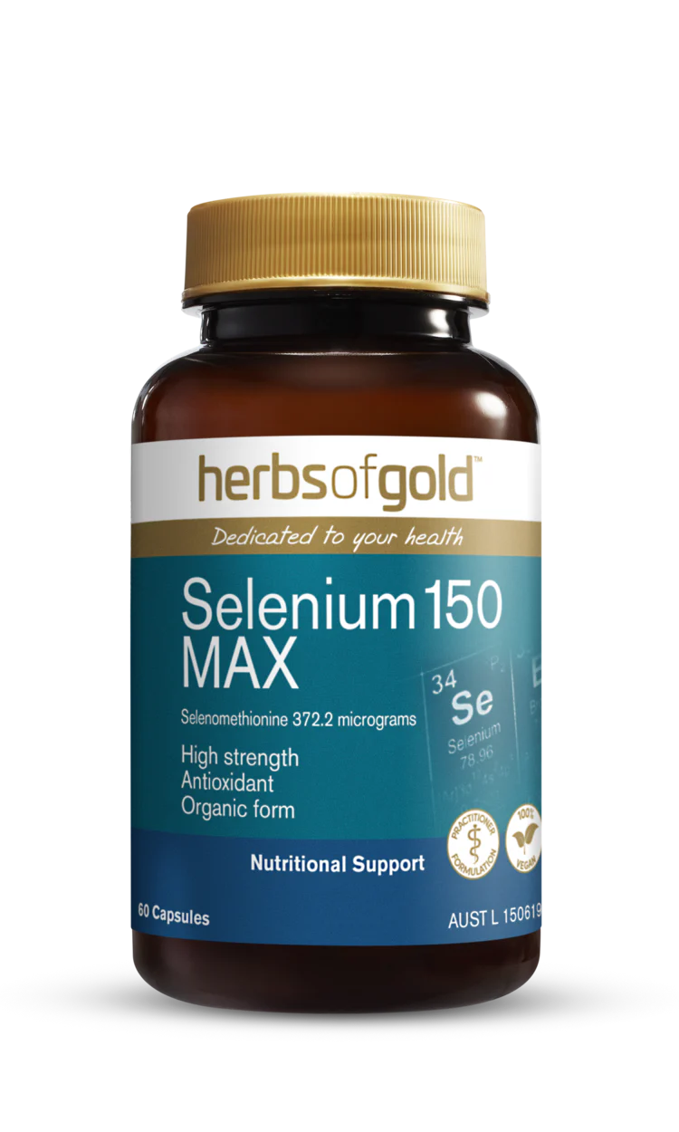 Herbs Of Gold Selenium 150 MAX 60 Vegetarian Capsules