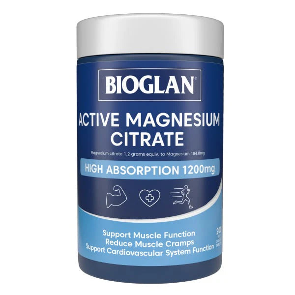 Viên nang Magiê Citrate hoạt động Bioglan 200 viên