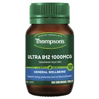 Thompson's Ultra B12 1000mcg 100 Tablets