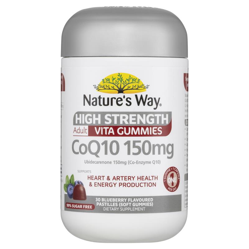 ên uống dẻo Nature's Way Adult Vita Gummies High Strength CoQ10 30 viên