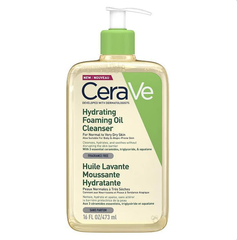 Sữa rửa mặt dầu tạo bọt CeraVe Hydrating 473mL