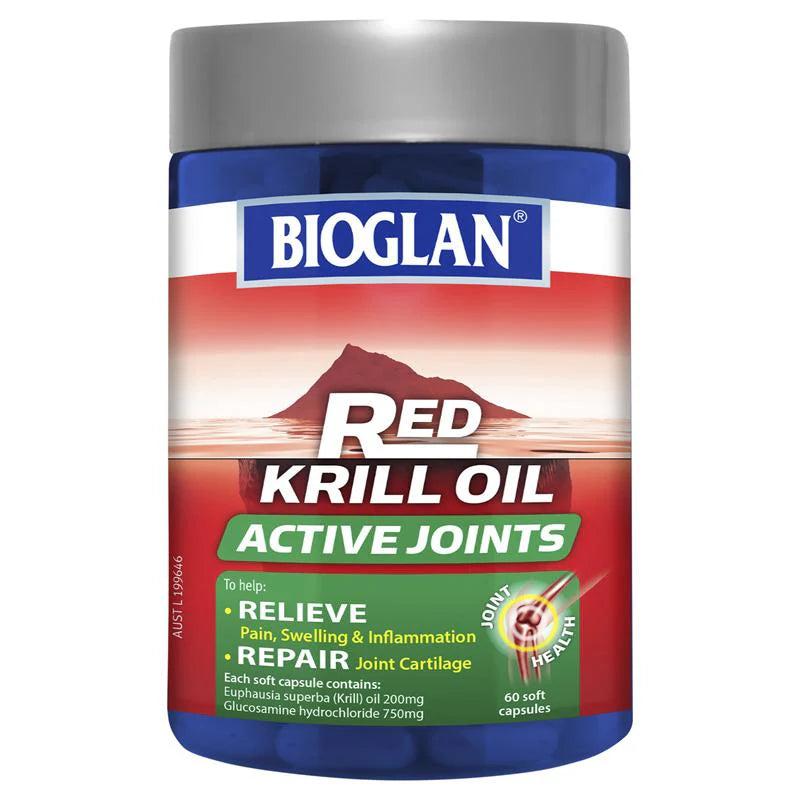 Bioglan Red Krill Oil Active Joints 60 Viên nang mềm