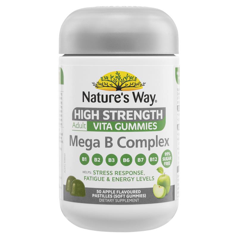 Nature's Way成人维他命软糖高强度Mega B复合物50片