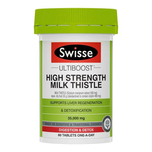 SWISSE Ultiboost High Strength Milk Thistle 35000mg 60 Tablets