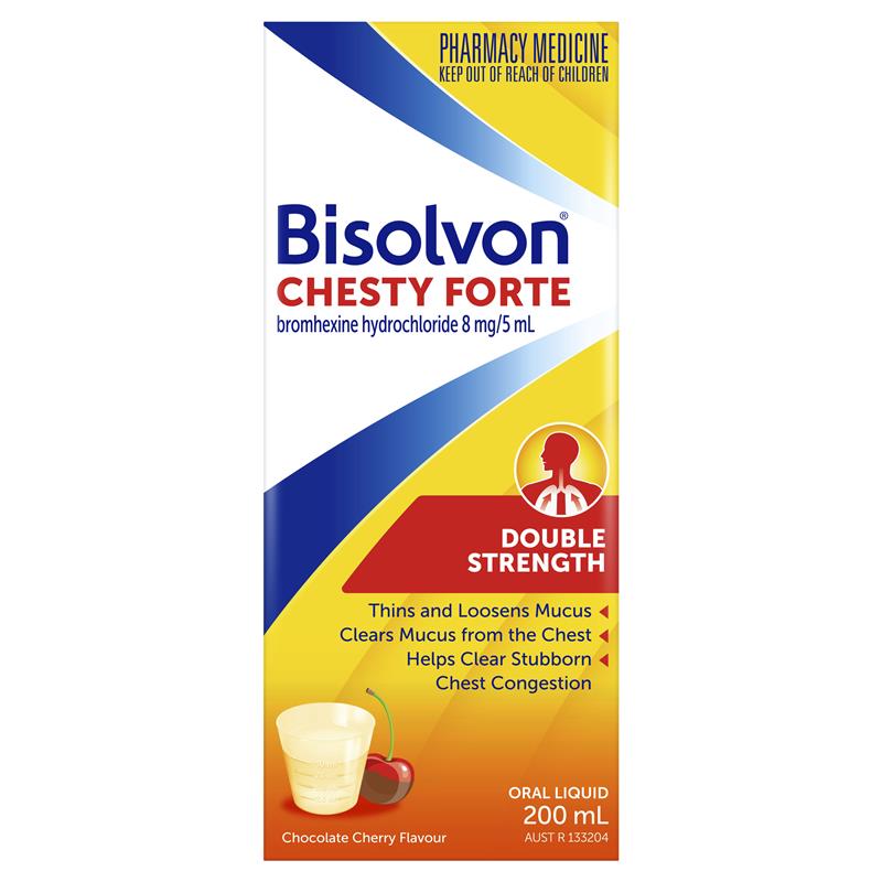 Bisolvon Chesty Forte Cough Liquid 200mL