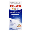 Demazin Kids 6+ Cold Relief Color Free Syrup 200ml