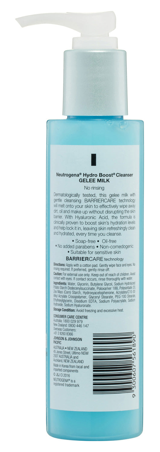 Sữa rửa mặt Neutrogena Hydro Boost Gelee 145mL